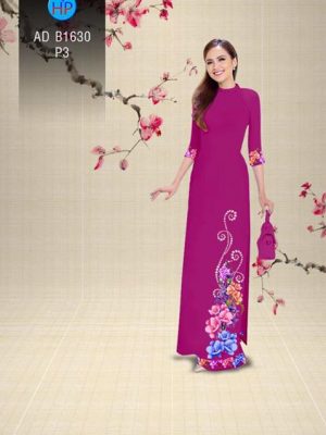 Vải áo dài Hoa in 3D AD B1630 22