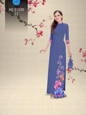 Vải áo dài Hoa in 3D AD B1630 25