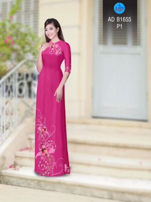 Vải áo dài Hoa lily AD b1655 21