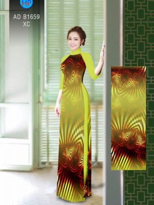 Vải áo dài Hoa ảo 3D AD B1659 15