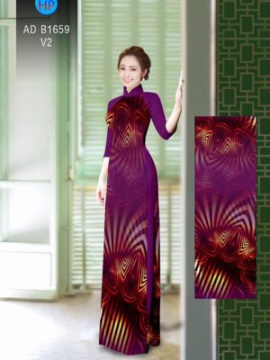 Vải áo dài Hoa ảo 3D AD B1659 16