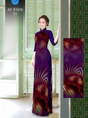 Vải áo dài Hoa ảo 3D AD B1659 17