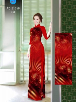 Vải áo dài Hoa ảo 3D AD B1659 18
