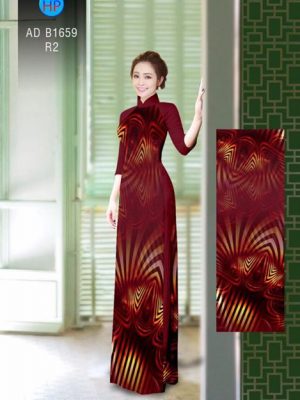 Vải áo dài Hoa ảo 3D AD B1659 19