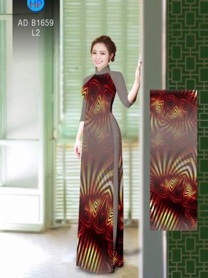Vải áo dài Hoa ảo 3D AD B1659 22