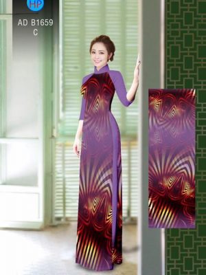 Vải áo dài Hoa ảo 3D AD B1659 24