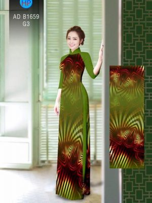 Vải áo dài Hoa ảo 3D AD B1659 23