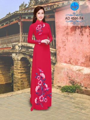 Vải áo dài Hoa in 3D AD 4568 16