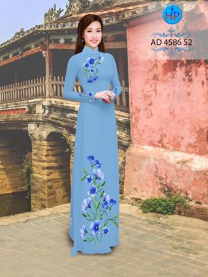 Vải áo dài Hoa in 3D AD 4568 17