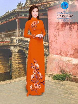 Vải áo dài Hoa in 3D AD 4568 18