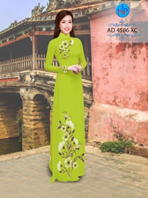 Vải áo dài Hoa in 3D AD 4568 19