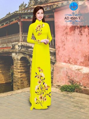 Vải áo dài Hoa in 3D AD 4568 21