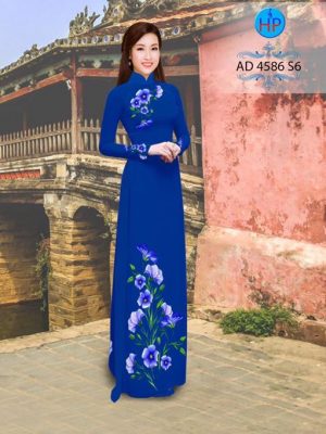 Vải áo dài Hoa in 3D AD 4568 22