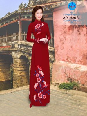 Vải áo dài Hoa in 3D AD 4568 20