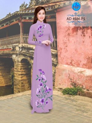Vải áo dài Hoa in 3D AD 4568 23