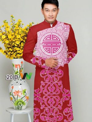 Vải áo dài nam hoa văn AD IW 20 18