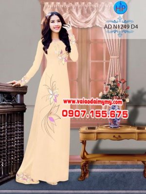 Vải áo dài Hoa in 3D AD N1249 14
