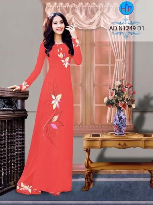 Vải áo dài Hoa in 3D AD N1249 16