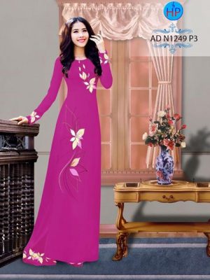 Vải áo dài Hoa in 3D AD N1249 23