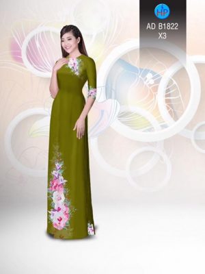 Vải áo dài Hoa in 3D AD B1822 16