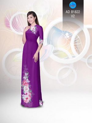 Vải áo dài Hoa in 3D AD B1822 18