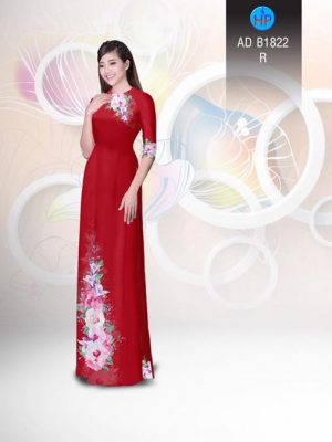 Vải áo dài Hoa in 3D AD B1822 22