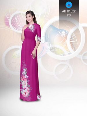 Vải áo dài Hoa in 3D AD B1822 23