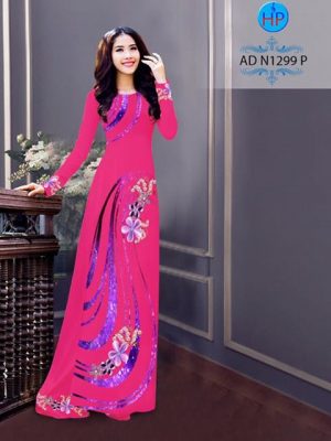 Vải áo dài Hoa in 3D AD N1299 15