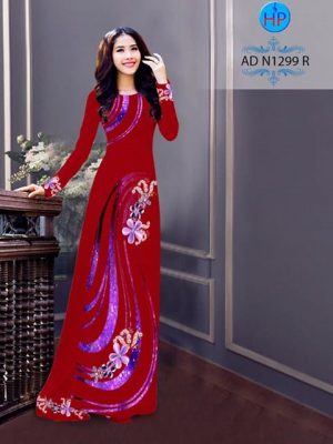Vải áo dài Hoa in 3D AD N1299 17