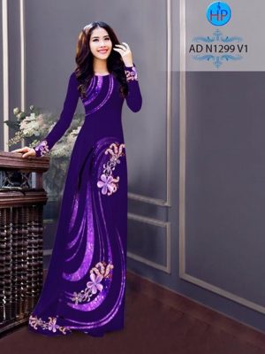 Vải áo dài Hoa in 3D AD N1299 25