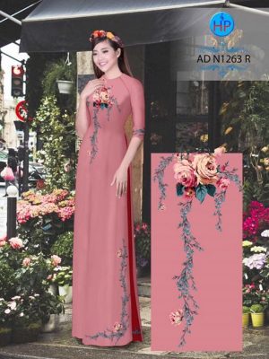 Vải áo dài Hoa hồng AD N1263 16