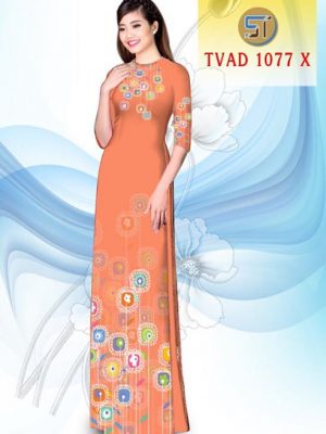 Vải áo dài hoa văn AD TVAD 1077 2