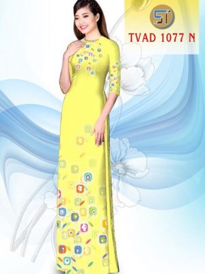 Vải áo dài hoa văn AD TVAD 1077 8