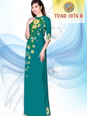 Vải áo dài hoa đẹp AD TVAD 1076 6