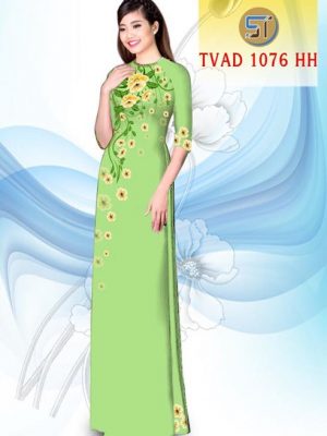 Vải áo dài hoa đẹp AD TVAD 1076 10