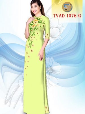 Vải áo dài hoa đẹp AD TVAD 1076 11