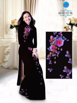 Vải áo dài Hoa in 3D AD 16