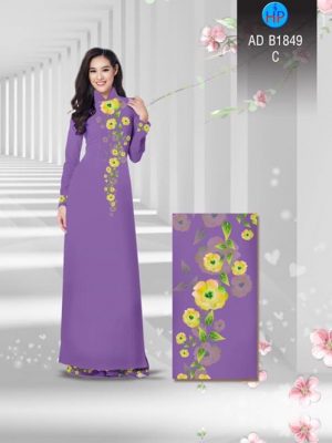 Vải áo dài Hoa in 3D AD B1849 16