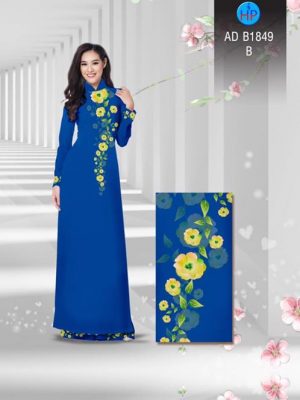 Vải áo dài Hoa in 3D AD B1849 17