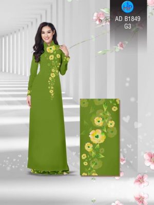 Vải áo dài Hoa in 3D AD B1849 21
