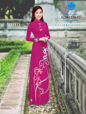 Vải áo dài Hoa và bướm AD N1336 23