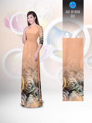 Vải áo dài Hoa ảo 3D AD B1858 18