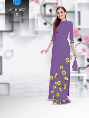 Vải áo dài Hoa in 3D AD B1857 15