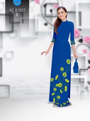 Vải áo dài Hoa in 3D AD B1857 14