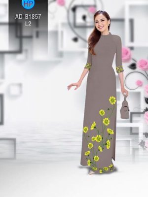 Vải áo dài Hoa in 3D AD B1857 21