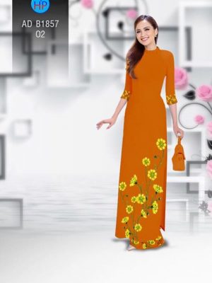 Vải áo dài Hoa in 3D AD B1857 22