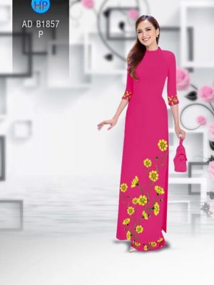 Vải áo dài Hoa in 3D AD B1857 23