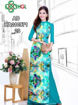 Vải áo dài hoa văn rực rỡ AD HA210971 22