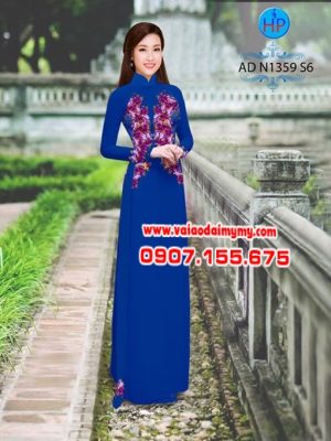Vải áo dài Hoa in 3D AD N1359 14