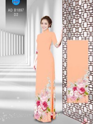 Vải áo dài Hoa in 3D AD B1897 15